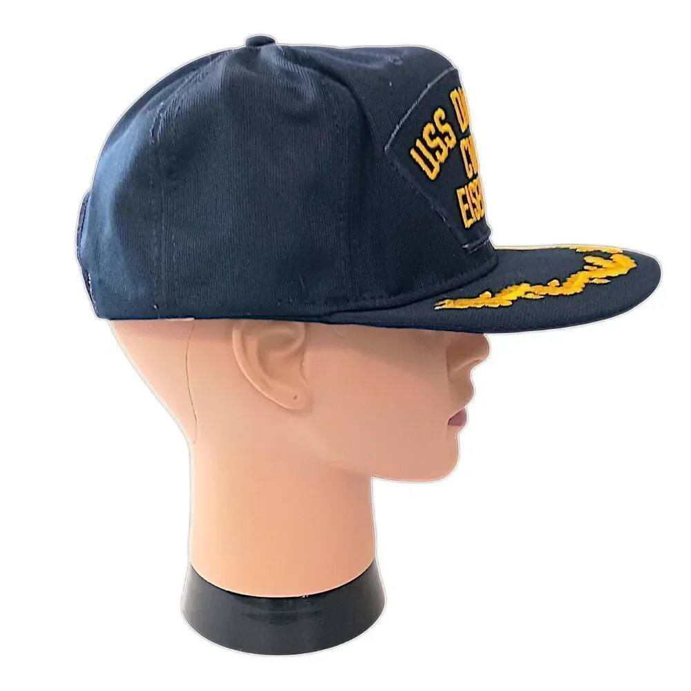 USS Dwight D Eisenhower Snapback Hat CVN 69 US Navy‎ Scrambled Eggs Vintage